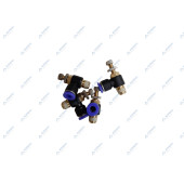 Фитинг угловой с дросселем 6 мм, 1/8" НР YJSC06-01 - Horex