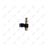 Фитинг угловой с дросселем 8ммм, 1/8" НР YJSC08-01 - Horex