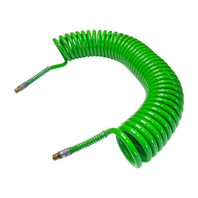 Пневмошланг витой 12 х 8 - 20 м НР 1/4" (без быстроразъемов) - Horex