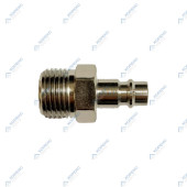 Штуцер пневматический стальной 1/2" НР YE12-4PM - Horex
