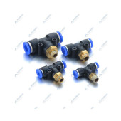 Фитинг Т-образный 6 мм,  1/4" НР YPB06-02 - Horex