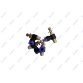 Фитинг угловой с дросселем 6 мм, 1/8" НР YJSC06-01 - Horex