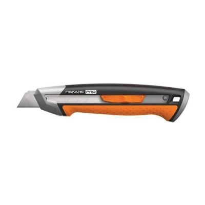 Нож с выдвижным, сменным лезвием18мм CarbonMax FISKARS 1027227