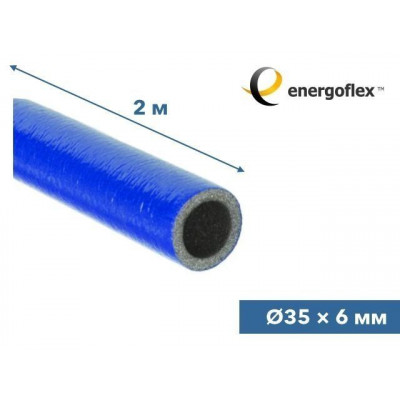 Теплоизоляция для труб ENERGOFLEX SUPER PROTECT синяя 35/6-2м EFXT035062SUPRS-160