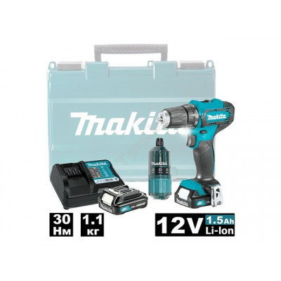 Аккум. дрель-шуруповерт MAKITA DF 333 DWAE в чем. + набор бит  DF333DAX13