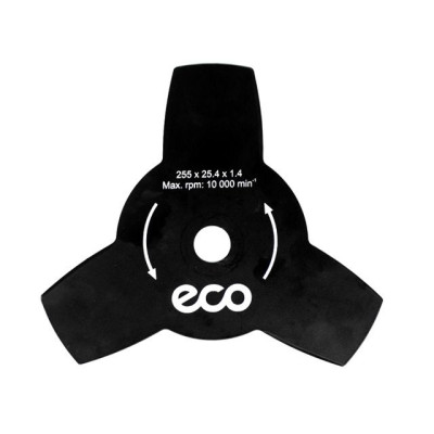 Нож для мотокосы 3 зуб. 255х1.4х25.4 мм ECO GTP-3T