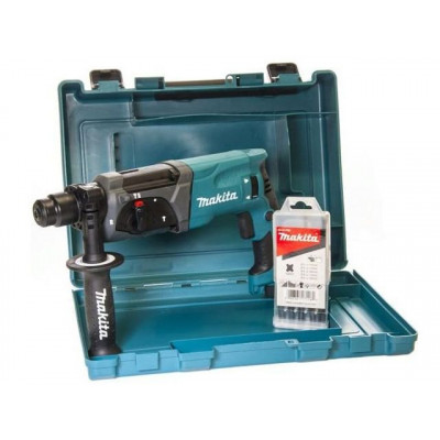 Перфоратор MAKITA HR 2470 X15 в чем. + набор буров  HR2470X15