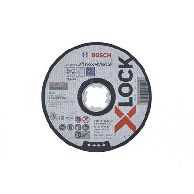 Круг отрезной 125х1.6x22.2 мм для нерж. стали X-LOCK Standard for Inox BOSCH  2608619363
