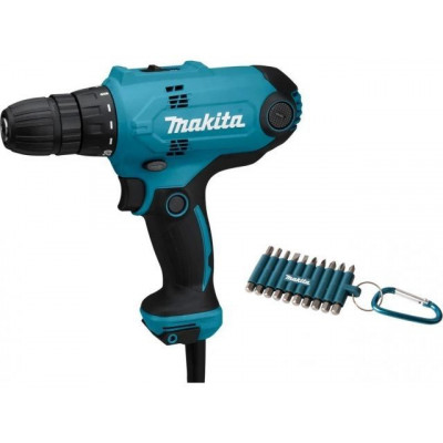 Дрель-шуруповерт MAKITA DF 0300X3 в кор. + набор бит  DF0300X3