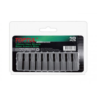 Насадка TORX T40 30мм 10шт блистер TOPTUL FSEA1240G