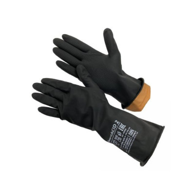Перчатки КЩС тип 2 р-р 8 К40 Щ40, нефть, индивид. уп. HIM90