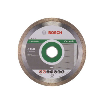 Алмазный круг 150х22 мм по керамике сплошн. STANDARD FOR CERAMIC BOSCH  2608602203
