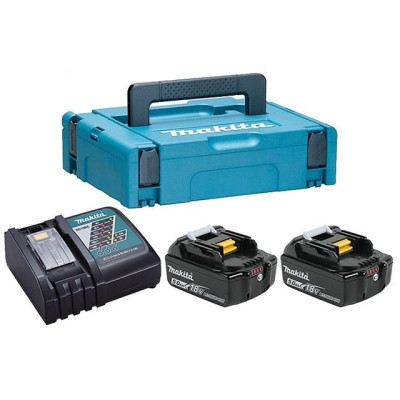 Комплект аккумулятор LXT 18.0 В BL1850B 2 шт. + зарядное устройство DC18RC в кейсе  198311-6