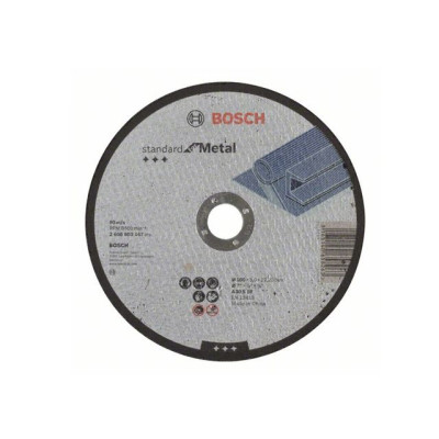 Круг отрезной 180х3.0x22.2 мм для металла Standart BOSCH 2608603167