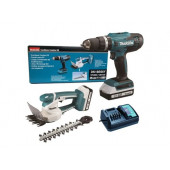 Аккум. дрель-шуруповерт MAKITA HP488D + аккум. кусторез UM110D  DK18B56Y