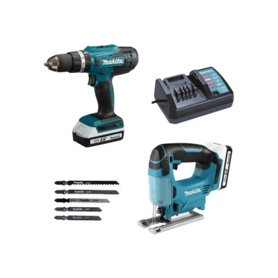 Аккум. дрель-шуруповерт MAKITA HP488D + аккум. лобзик JV183D  DK18B59Y