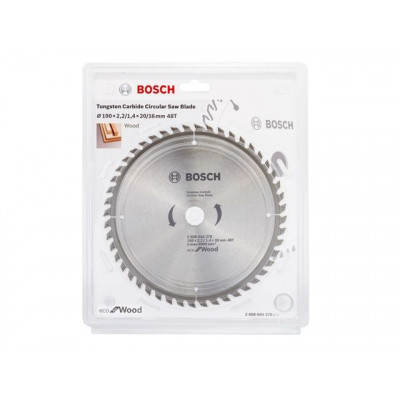 Диск пильный 190х20 мм 48 зуб. по дереву ECO WOOD BOSCH  2608644378