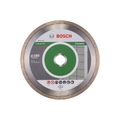 Алмазный круг 180х22 мм по керамике сплошн. STANDARD FOR CERAMIC BOSCH  2608602204