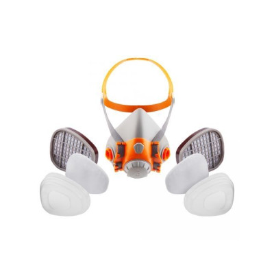Полумаска 6500 с фильтрами 6510 А1 с предфильтрами и с держателями Jeta Safety (р-р L, для защиты дыхания (полумаска, фильтры A1 2шт, предф J-SET6500-L