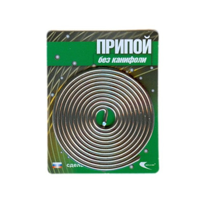 Припой ПОС 61 проволока, спираль ф2мм  30212